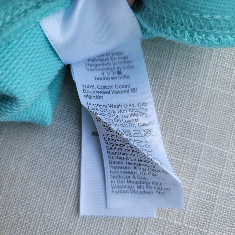 New! J. Crew sz XL X-Large Cape Cod Aqua Blue Pullover Sweatshirt NWT - Picture 10 of 10